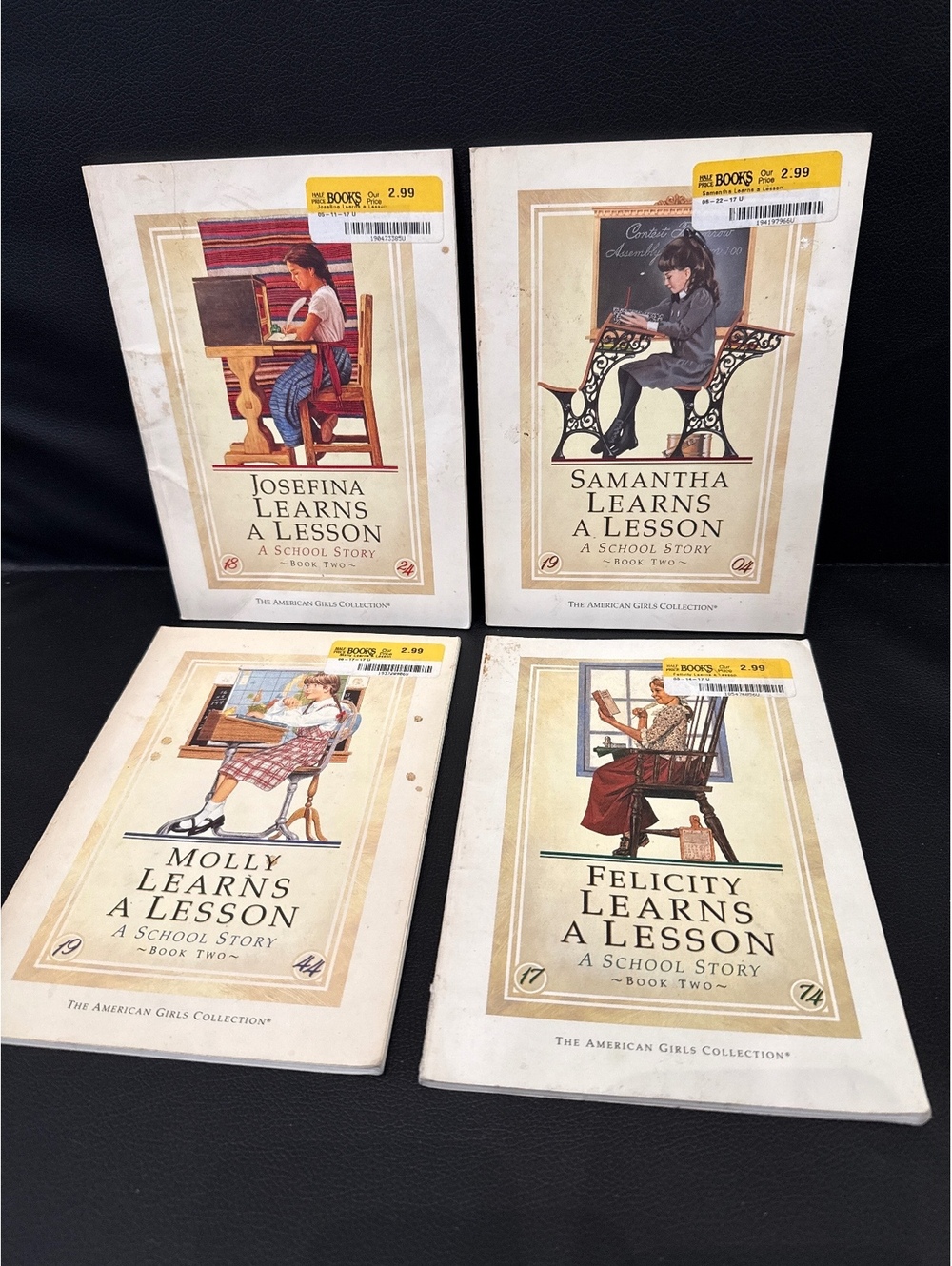 Set of 4 American Girls Collection 'Learns a Lesson' School Story Books